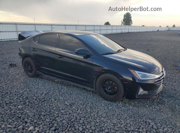 5NPD74LF0KH456509 2019 HYUNDAI ELANTRA Черный Передняя правая четверть