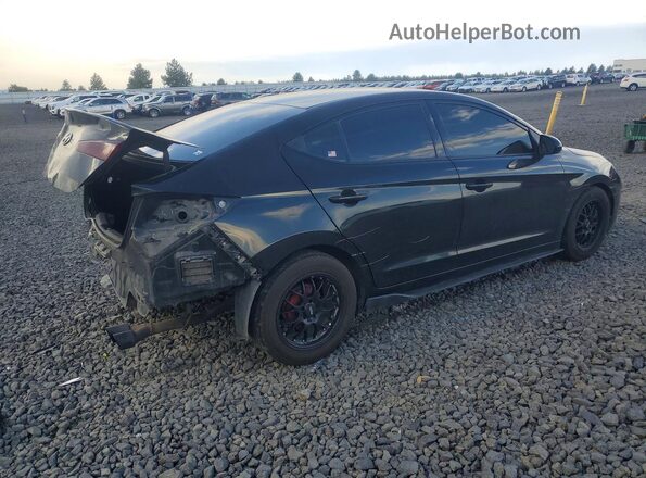 5NPD74LF0KH456509 2019 HYUNDAI ELANTRA Черный Задняя правая четверть