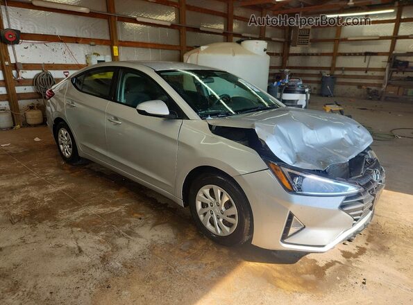 5NPD74LF0KH462343 2019 HYUNDAI ELANTRA Silver Front right