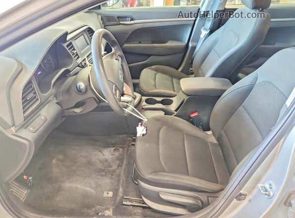 5NPD74LF0KH462343 2019 HYUNDAI ELANTRA Silver Front interior view