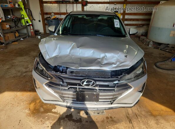 5NPD74LF0KH462343 2019 HYUNDAI ELANTRA Silver Front view