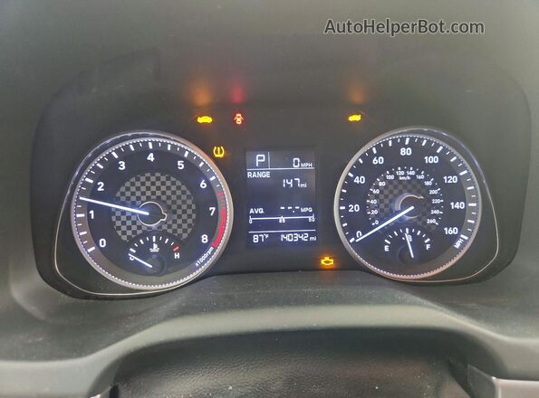 5NPD74LF0KH462343 2019 HYUNDAI ELANTRA Silver Instrument cluster view