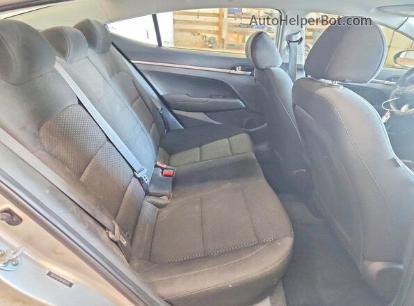 5NPD74LF0KH462343 2019 HYUNDAI ELANTRA Silver Rear seats view