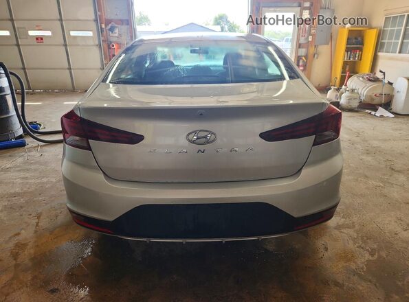 5NPD74LF0KH462343 2019 HYUNDAI ELANTRA Silver Rear view
