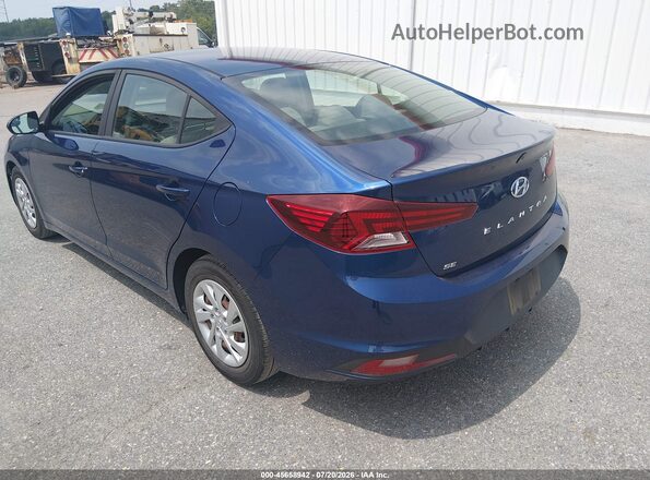 5NPD74LF0KH476890 2019 HYUNDAI ELANTRA Blue Trasero izquierdo