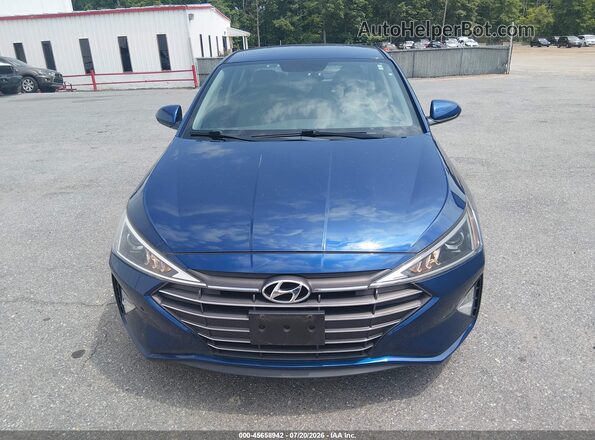 5NPD74LF0KH476890 2019 HYUNDAI ELANTRA Blue Vista del cuadro de instrumentos
