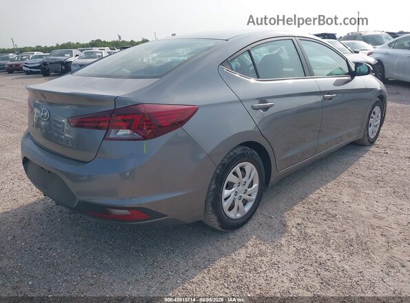 5NPD74LF0KH479708 2019 HYUNDAI ELANTRA Gray უკანა მარჯვენა