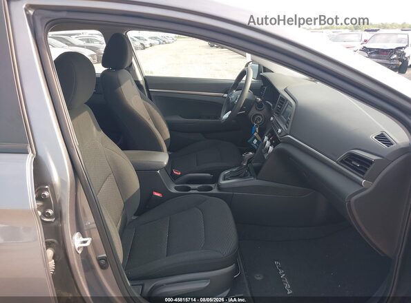5NPD74LF0KH479708 2019 HYUNDAI ELANTRA Gray წინა სალონის ხედი