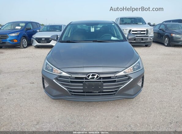 5NPD74LF0KH479708 2019 HYUNDAI ELANTRA Gray ხელსაწყოთა პანელის ხედი