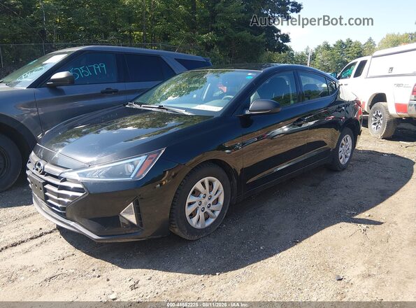5NPD74LF0KH480034 2019 HYUNDAI ELANTRA Black Передня ліва чверть