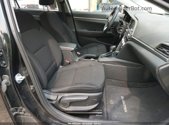 5NPD74LF0KH480034 2019 HYUNDAI ELANTRA Black Вид салону спереду