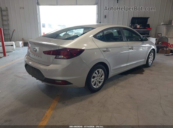 5NPD74LF0KH485962 2019 HYUNDAI ELANTRA Серебряный Задняя правая четверть