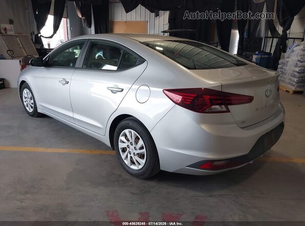 5NPD74LF0KH485962 2019 HYUNDAI ELANTRA Серебряный Задняя левая четверть