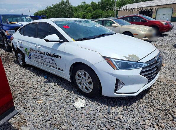5NPD74LF0KH486240 2019 HYUNDAI ELANTRA White Front right