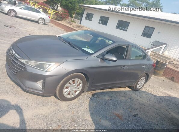 5NPD74LF0KH489526 2019 HYUNDAI ELANTRA Gray 