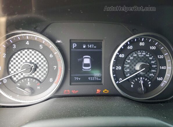 5NPD74LF0LH530058 2020 HYUNDAI ELANTRA Black Vista del cuadro de instrumentos
