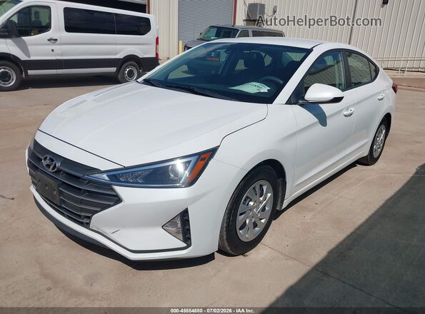 5NPD74LF0LH600240 2020 HYUNDAI ELANTRA White წინა მარცხენა ხედი სამი მეოთხედიდან
