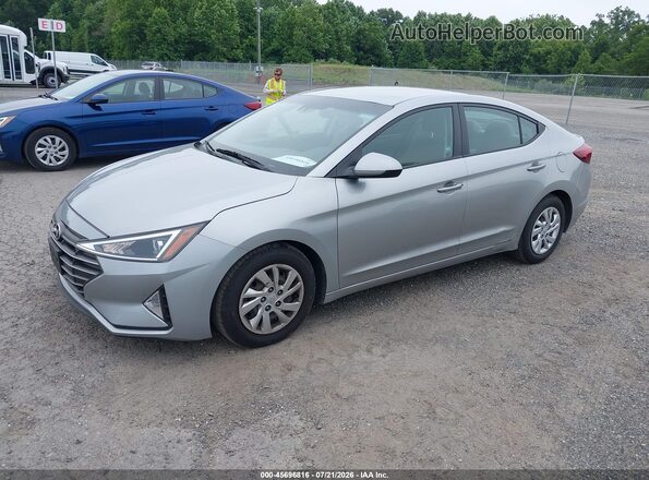 5NPD74LF0LH600884 2020 HYUNDAI ELANTRA Серебряный Передняя левая четверть