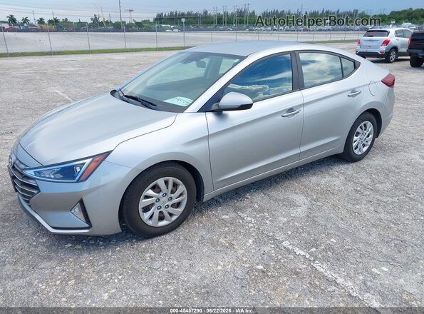 5NPD74LF0LH602084 2020 HYUNDAI ELANTRA Silver Առջևի ձախ երեք քառորդ տեսարան