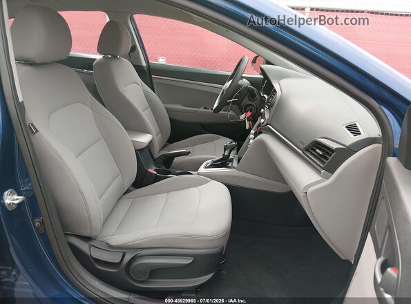 5NPD74LF0LH608984 2020 HYUNDAI ELANTRA Blue Widok wnętrza z przodu