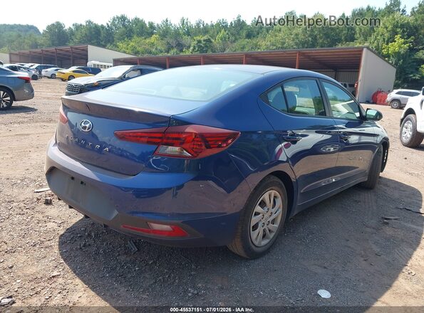 5NPD74LF0LH610461 2020 HYUNDAI ELANTRA Blue Задня права чверть