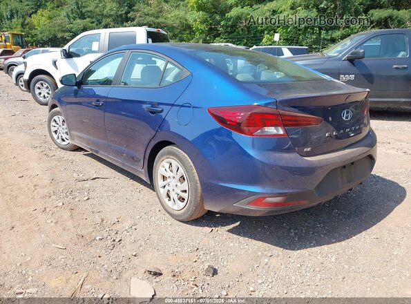 5NPD74LF0LH610461 2020 HYUNDAI ELANTRA Blue Задня ліва чверть