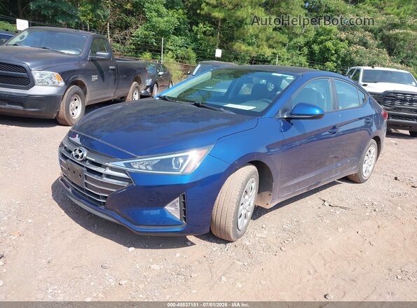 5NPD74LF0LH610461 2020 HYUNDAI ELANTRA Blue Передня ліва чверть