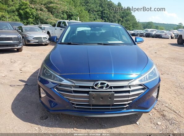 5NPD74LF0LH610461 2020 HYUNDAI ELANTRA Blue Вид щитка приладів