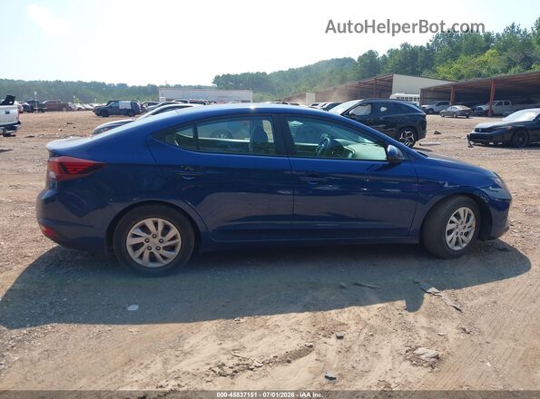 5NPD74LF0LH610461 2020 HYUNDAI ELANTRA Blue Вид задньої частини салону