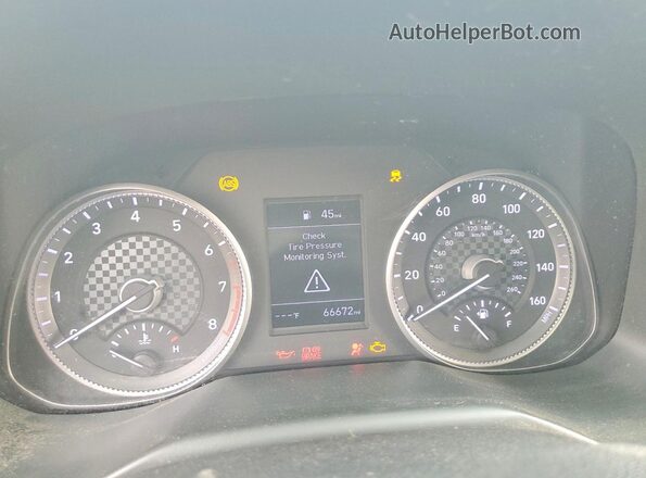 5NPD74LF0LH610962 2020 HYUNDAI ELANTRA Black Vista del cuadro de instrumentos