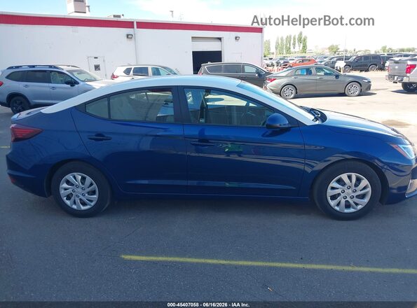 5NPD74LF0LH611299 2020 HYUNDAI ELANTRA Dark Blue უკანა სალონის ხედი