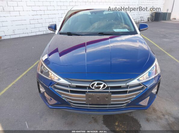 5NPD74LF0LH611299 2020 HYUNDAI ELANTRA Dark Blue ხელსაწყოთა პანელის ხედი