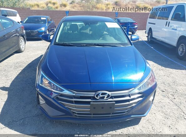 5NPD74LF0LH612257 2020 HYUNDAI ELANTRA Blue ხელსაწყოთა პანელის ხედი