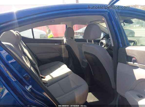 5NPD74LF0LH612257 2020 HYUNDAI ELANTRA Blue VIN კოდის სტიკერის ხედი