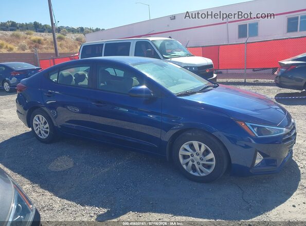 5NPD74LF0LH612257 2020 HYUNDAI ELANTRA Blue უკანა სალონის ხედი