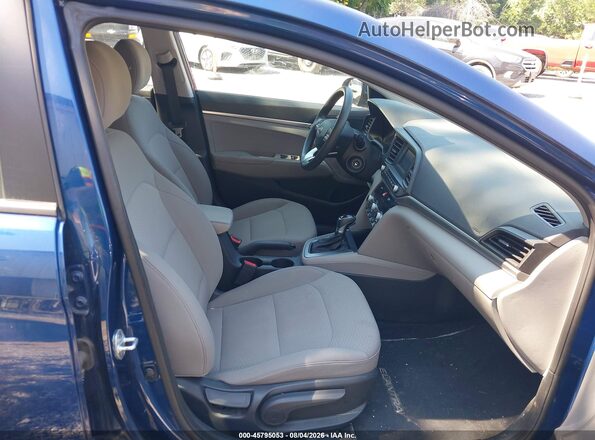 5NPD74LF0LH612274 2020 HYUNDAI ELANTRA Blue Widok wnętrza z przodu