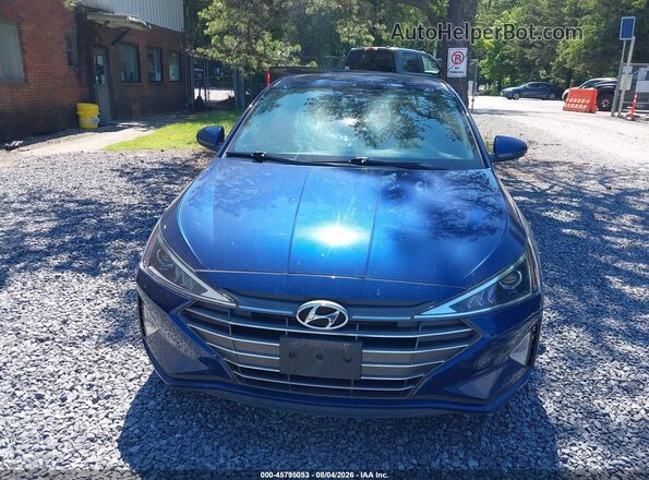 5NPD74LF0LH612274 2020 HYUNDAI ELANTRA Blue Widok wnętrza z tyłu