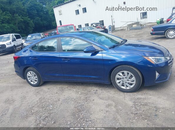 5NPD74LF0LH612291 2020 HYUNDAI ELANTRA Синий Вид задней части салона