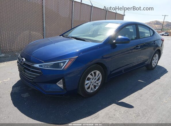 5NPD74LF0LH613067 2020 HYUNDAI ELANTRA Blue წინა მარცხენა ხედი სამი მეოთხედიდან