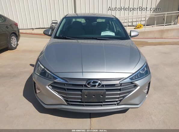 5NPD74LF0LH613411 2020 HYUNDAI ELANTRA Silver Rear interior view