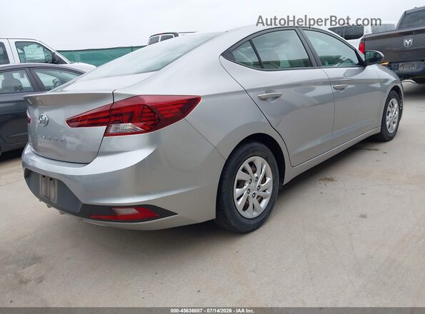 5NPD74LF0LH613876 2020 HYUNDAI ELANTRA Серебряный Задняя правая четверть
