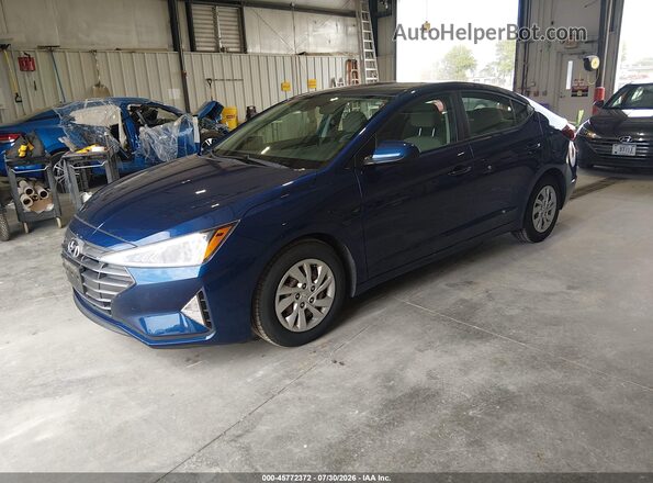 5NPD74LF0LH616261 2020 HYUNDAI ELANTRA Синий Передняя левая четверть