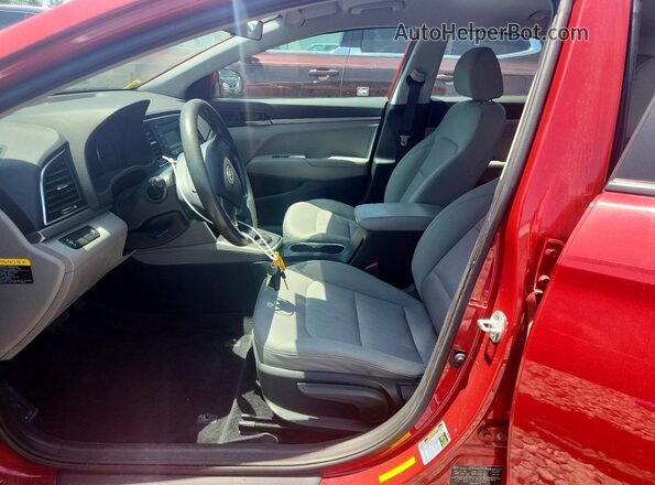 5NPD74LF1HH050506 2017 HYUNDAI ELANTRA Red Вид салону спереду