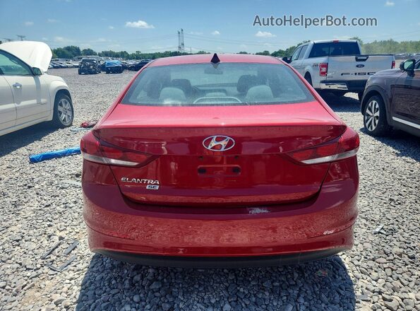 5NPD74LF1HH050506 2017 HYUNDAI ELANTRA Red Вид ззаду