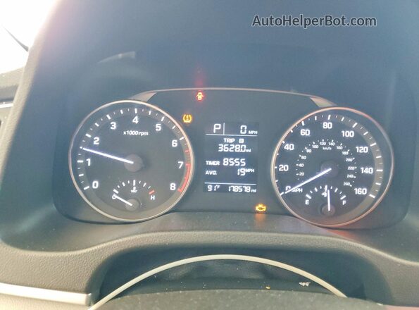 5NPD74LF1HH100109 2017 HYUNDAI ELANTRA Белый Вид щитка приборов