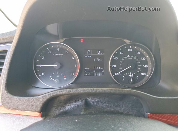 5NPD74LF1HH138567 2017 HYUNDAI ELANTRA Серебряный Вид щитка приборов