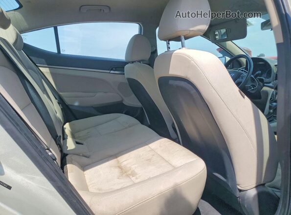 5NPD74LF1HH162562 2017 HYUNDAI ELANTRA Beige უკანა სავარძლების ხედი