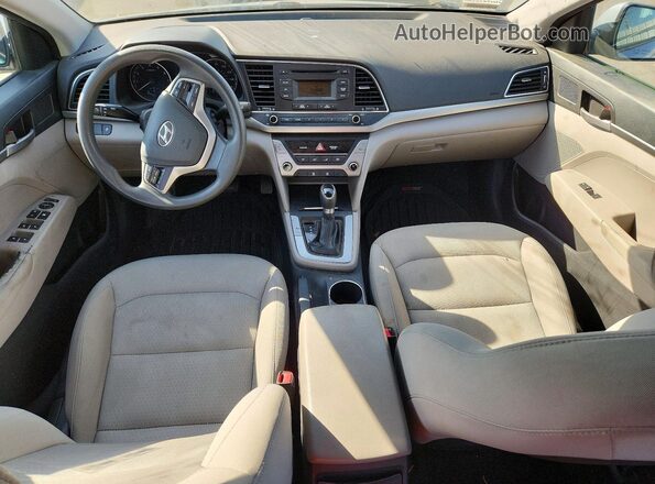 5NPD74LF1HH191141 2017 HYUNDAI ELANTRA Gray წინა პანელის ხედი