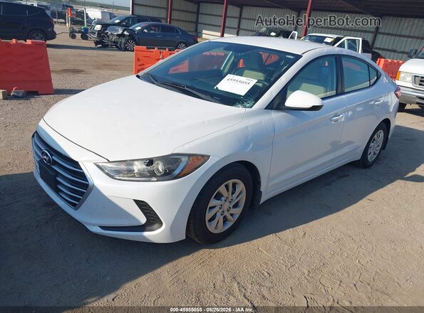 5NPD74LF1HH211839 2017 HYUNDAI ELANTRA Белый Передняя левая четверть