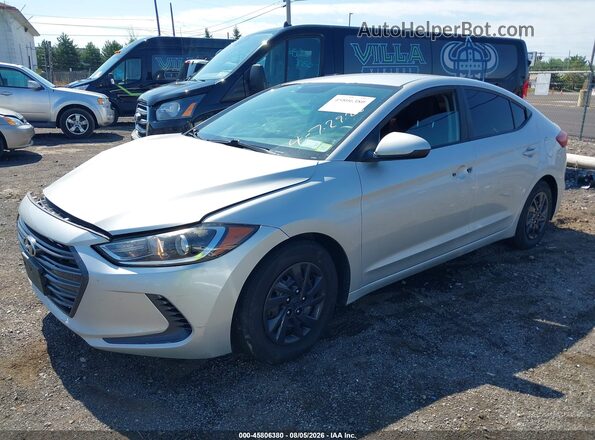 5NPD74LF1JH273151 2018 HYUNDAI ELANTRA Серебряный Передняя левая четверть